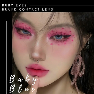 Ruby Eyes Tổng Hợp Các Loại Kính Áp Tròng Tự Nhiên Màu Xanh Dương Từ 0 Đến 6 Độ SiIlicone HydroGel Ruby Eyes - Đủ Độ Cận