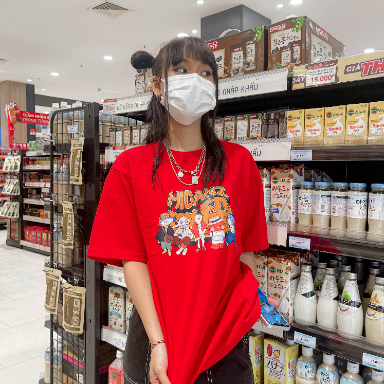 Áo thun Unisex tay lỡ cotton local brand HIDANZ - Sea Animals SS1