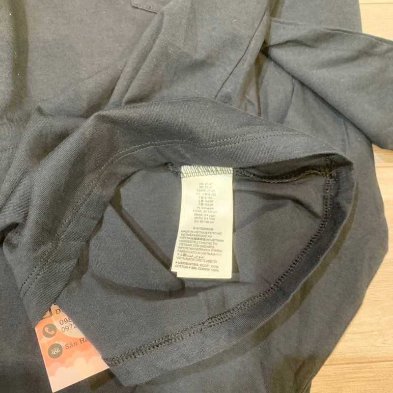 T&DShop  Áo Cotton Thu Đông Dài Tay Bé Trai Hàng Dư