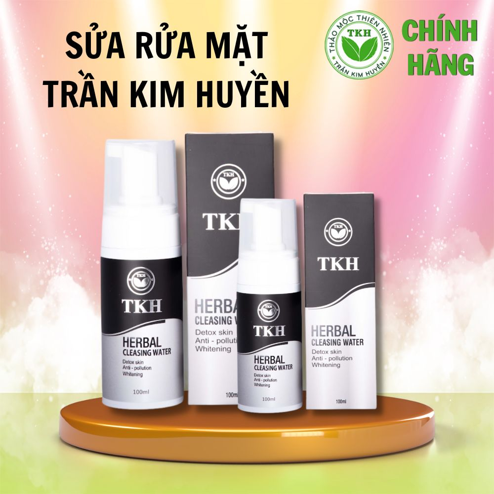 Sửa rửa mặt Trần Kim Huyền Herbal Cleansing Water, thông thoáng, hỗ trợ làm sạch da, se lỗ chân lông - 100ml