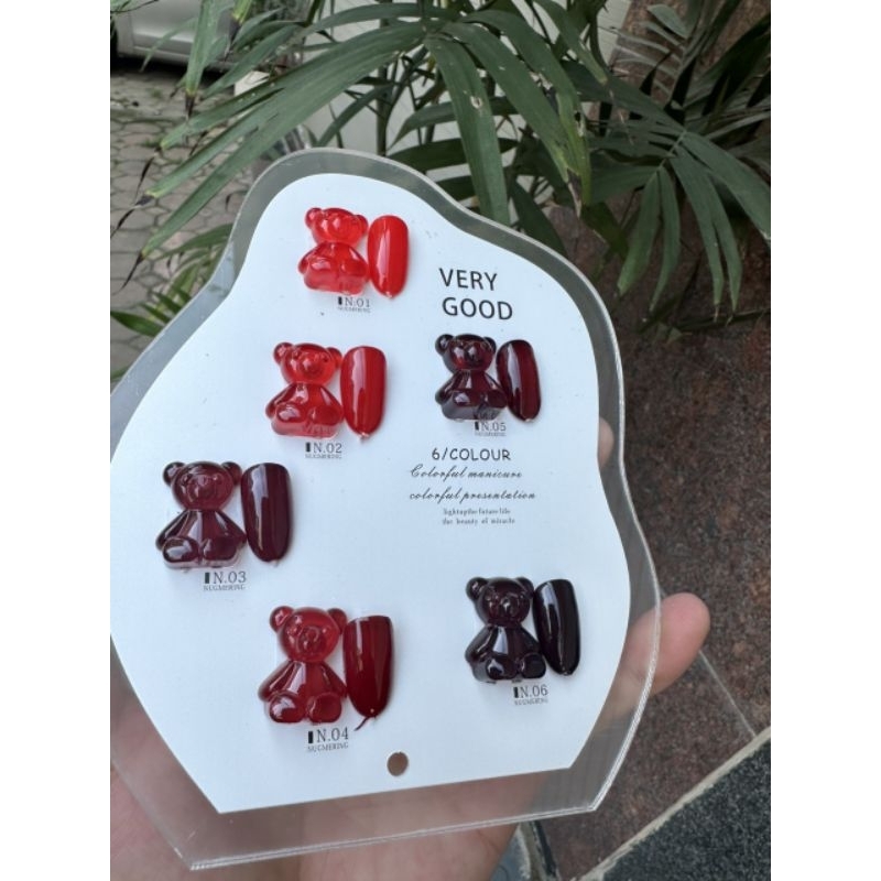 Set sơn đỏ very good 6 chai