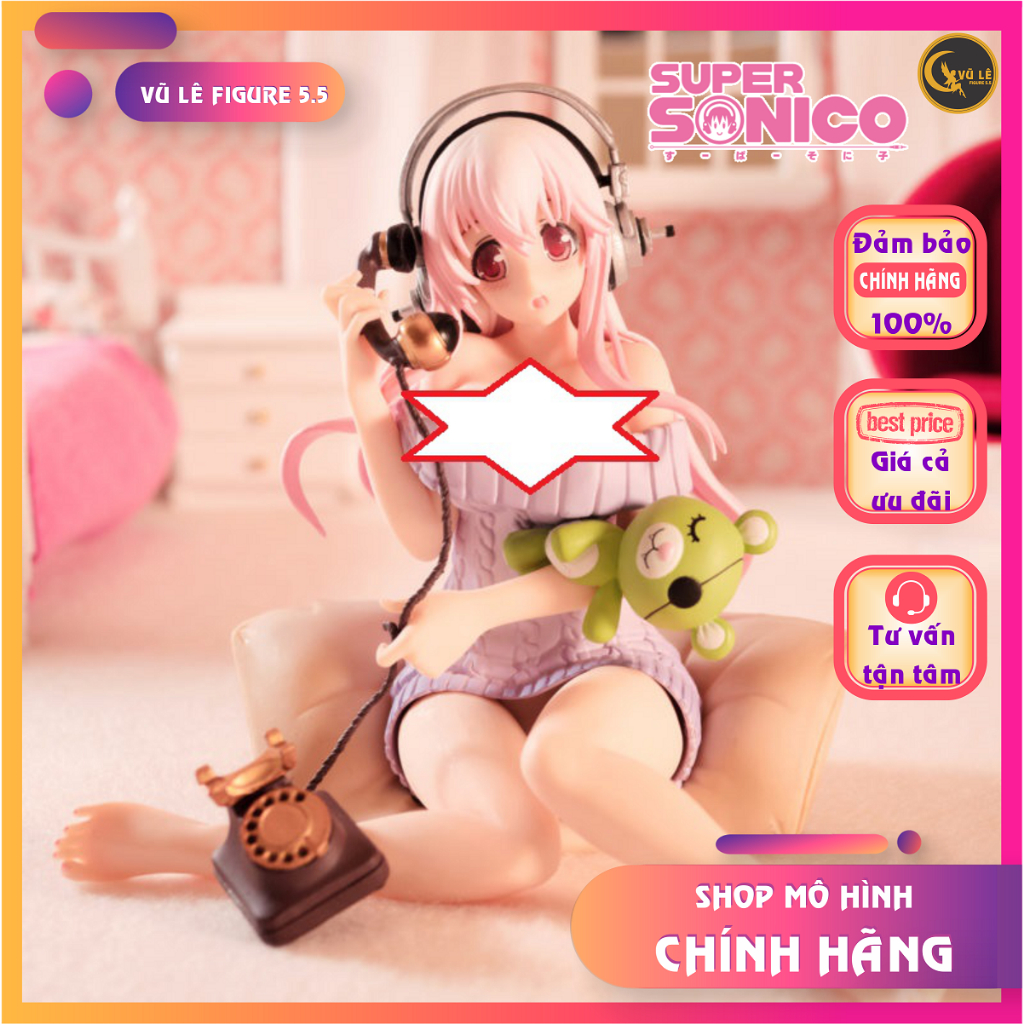Mô hình Super Sonico chính hãng - Every Day Life, mô hình nhân vật Super Sonico đang gọi điện, anime figure hãng Furyu