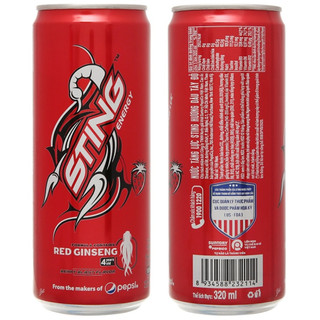 Nước Tăng Lực Sting Dâu Chai/Lon 320ml