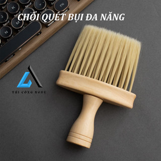 Chổi Quét Bụi Bàn Phím Máy Tính, Laptop, Cọ Vệ Sinh Nội Thất Xe Hơi Oto, Cửa Gió Điều Hòa Lông Mềm Cán Gỗ