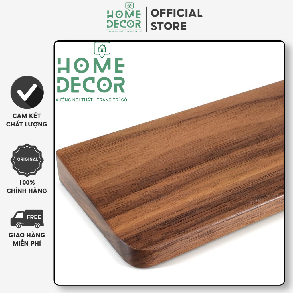Kê tay bàn phím, Kê lót tay bàn phím gỗ tự nhiên cao cấp cho bàn phím cơ HOMEDECOR, Kích thước 96% 37,5cm