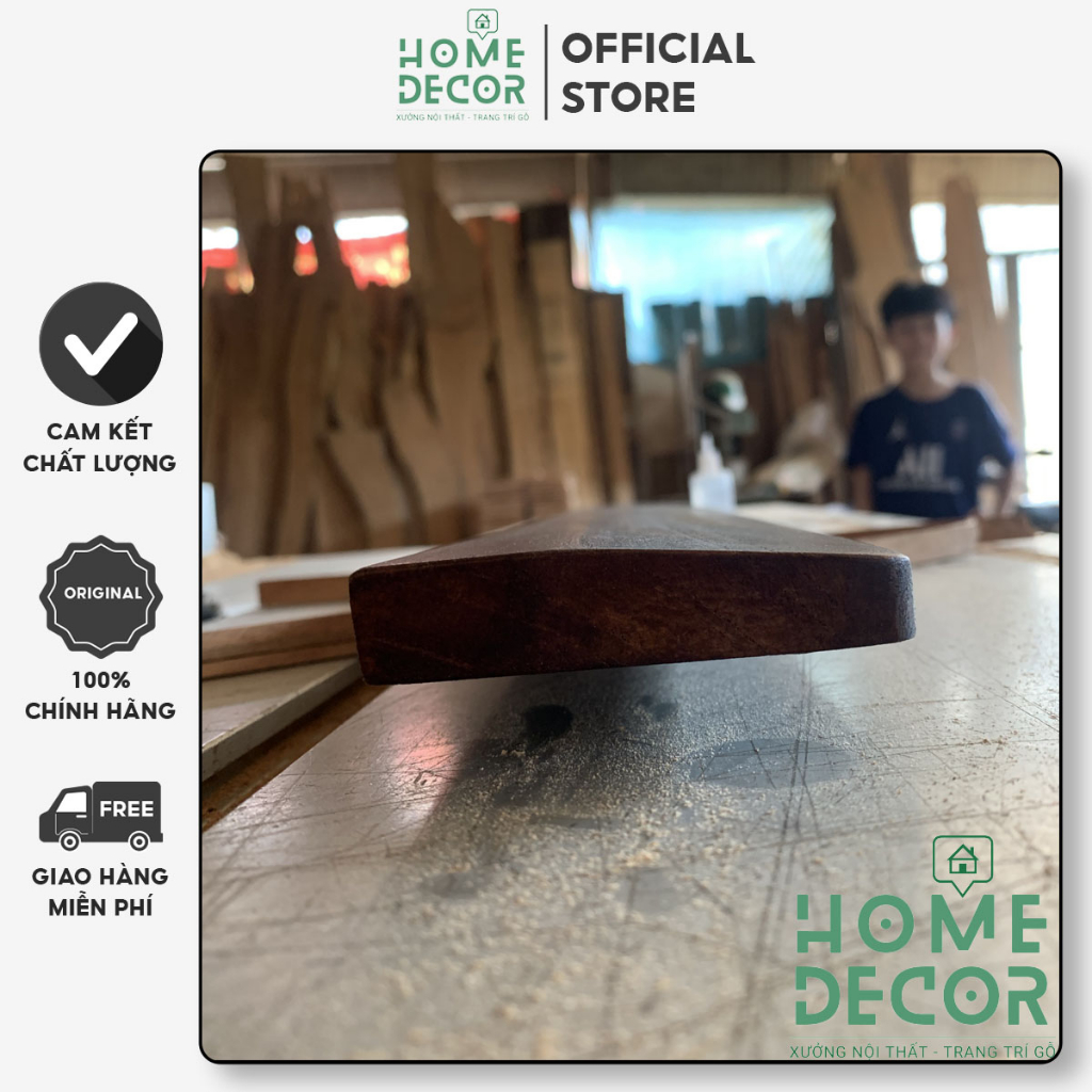 Kê tay bàn phím, Kê lót tay bàn phím gỗ tự nhiên cao cấp cho bàn phím cơ HOMEDECOR, Kích thước 60% 30cm