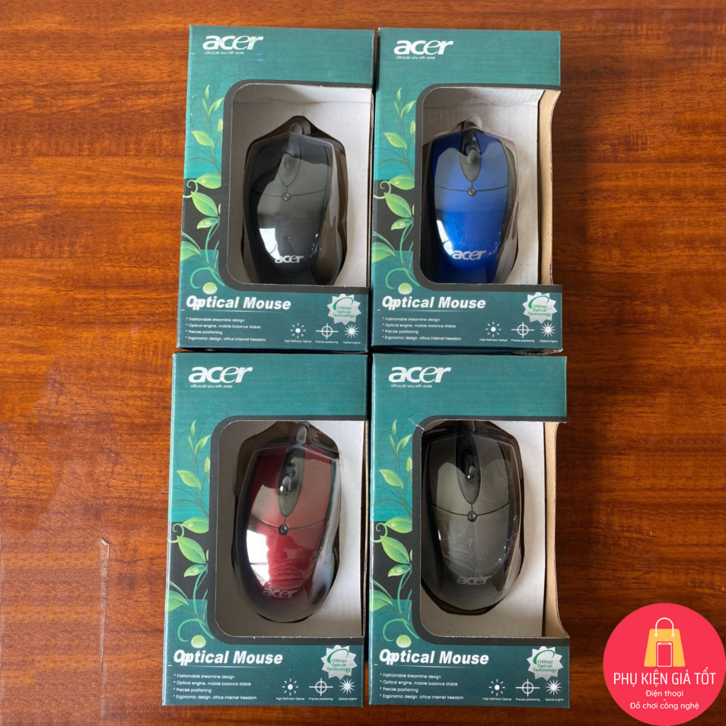 Chuột máy tính có dây Dell, Asus, HP, Acer giá siêu rẻ thích họp văn phòng, tivi box - Phukiengiatot