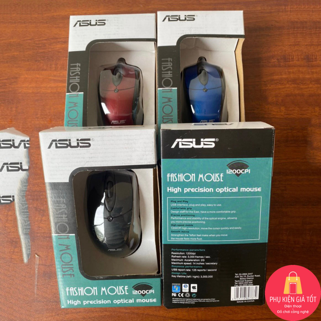 Chuột máy tính có dây Dell, Asus, HP, Acer giá siêu rẻ thích họp văn phòng, tivi box - Phukiengiatot