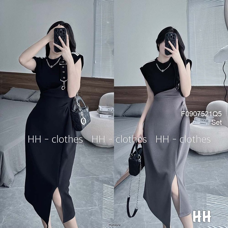 Set áo khoác + đầm body 2s 0923 thaotranshop90