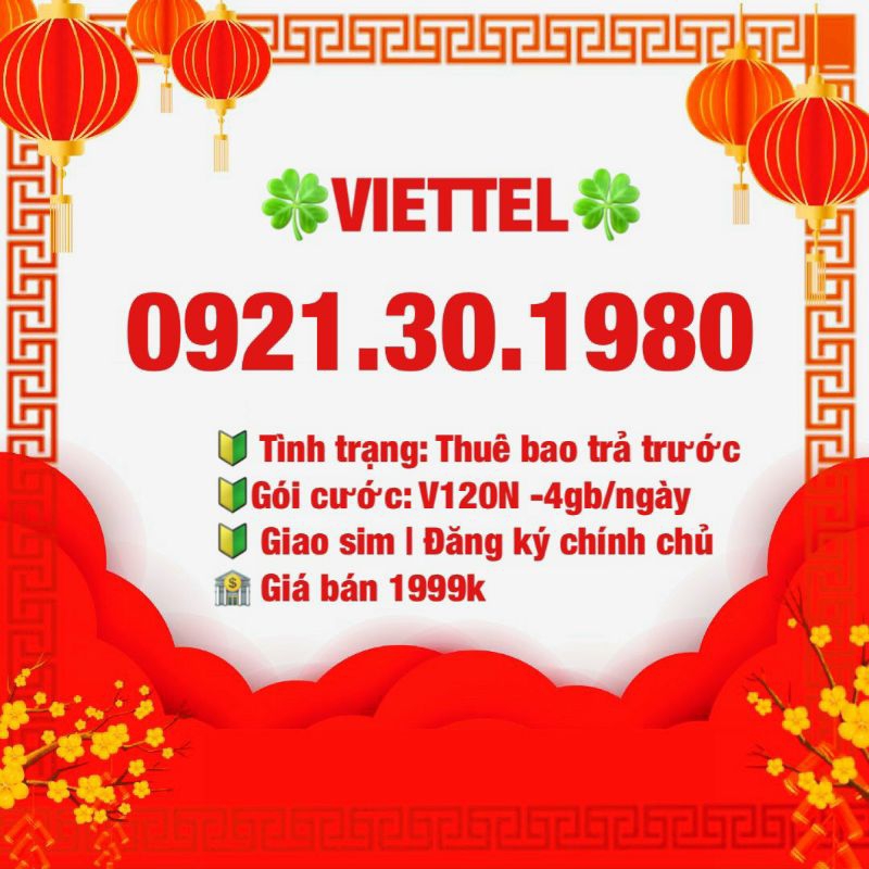 SIM Số Đẹp Giá rẻ khuyến mãi giảm giá chi ân khách hàng