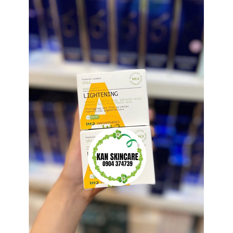 ⭐️ Kem Peel Vitamin A 5% Innoaesthetics Inno Lightening Cream Tái tạo đều màu da 15g - Chiết 3g