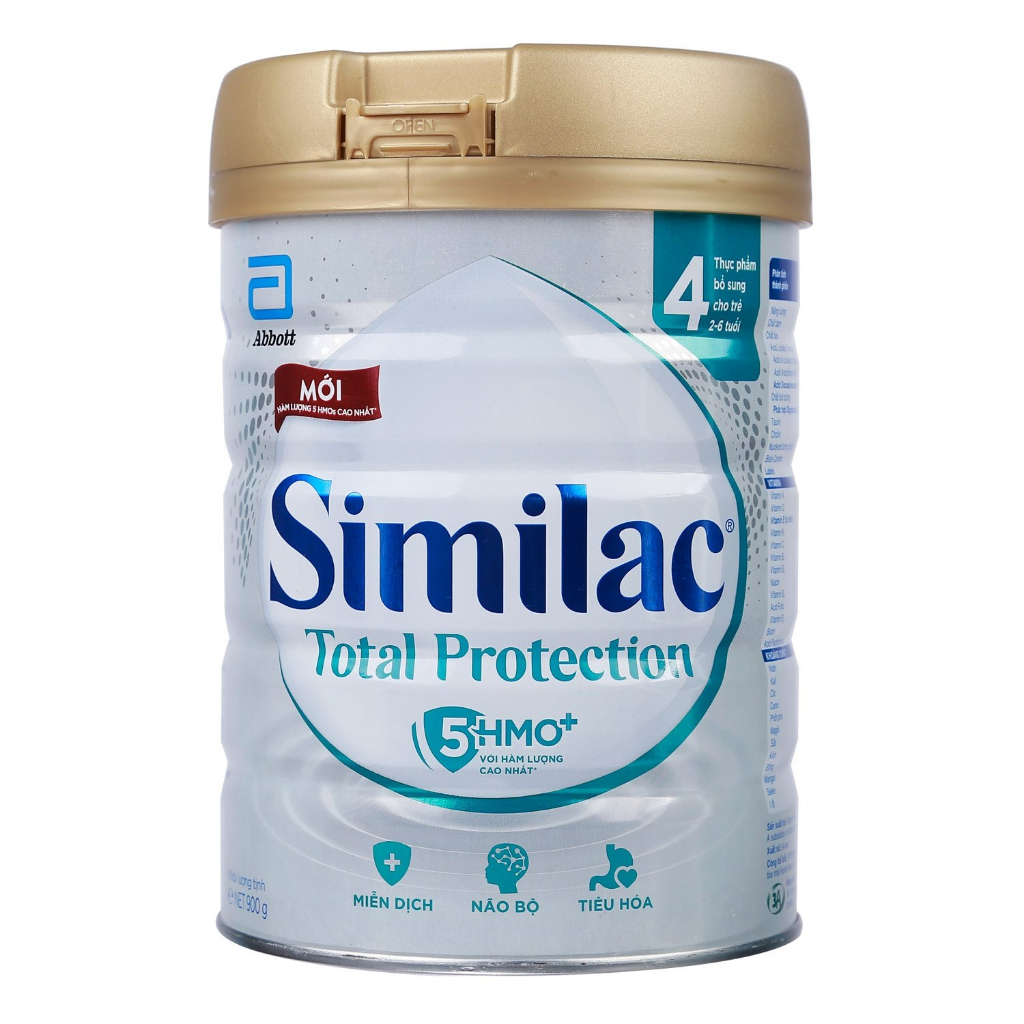 DATE 2024-Sữa bột Abbott Similac Eye-Q 4 Plus (HMO) hương vani lon 1.7kg và 900g