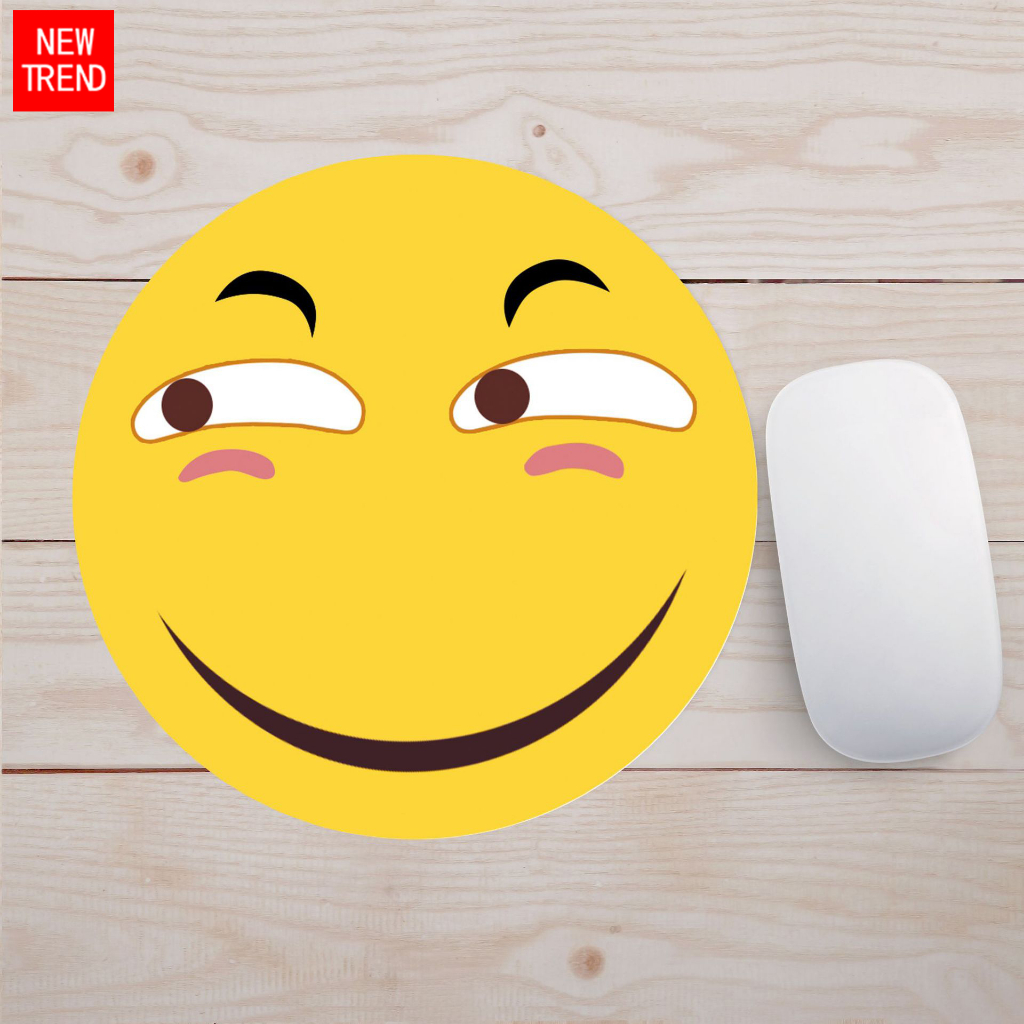 Bàn di chuột êm tay bằng cao su hình tròn chống trượt, chống thấm nước, hình ngộ nghĩnh dễ thương