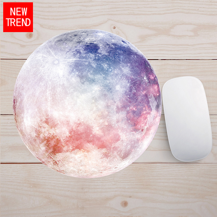 Bàn di chuột êm tay bằng cao su hình tròn chống trượt, chống thấm nước, hình ngộ nghĩnh dễ thương
