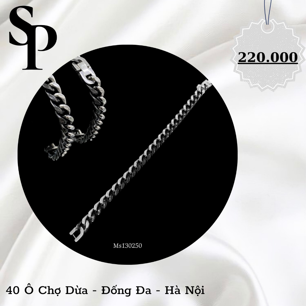 VÒNG TAY MẮT XÍCH ĐEN TRẮNG ĐỘC LẠ CHO NAM