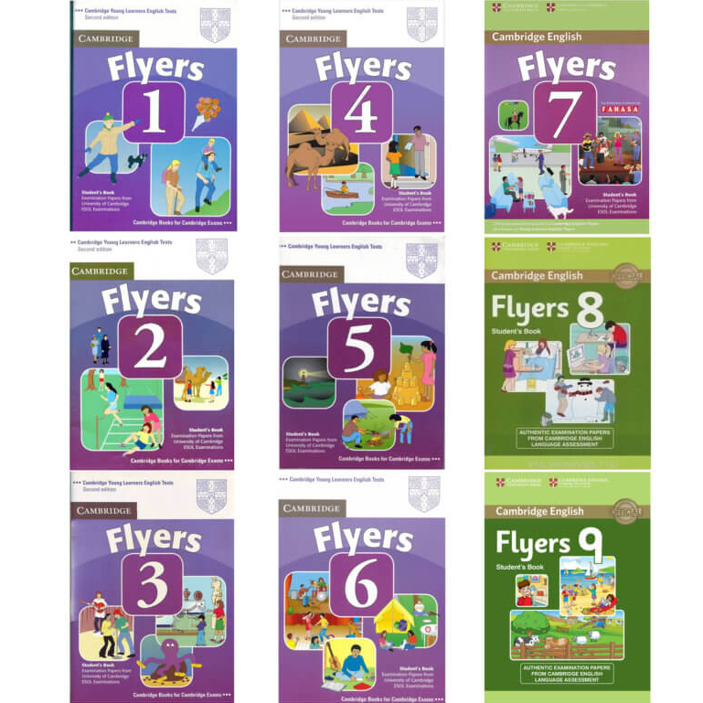 Bán lẻ Cambridge Flyers 9 Level 2017 Màu đẹp tặng file nghe