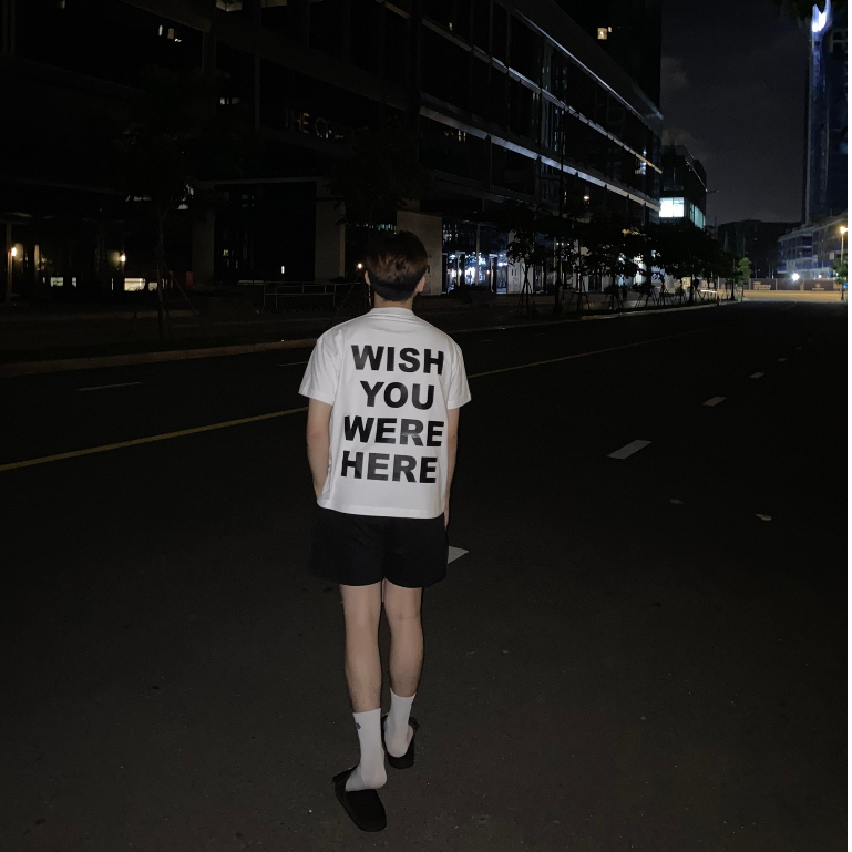 Áo Thun 250GSM WISH YOU WERE HERE Form Boxy l Boxy Fit