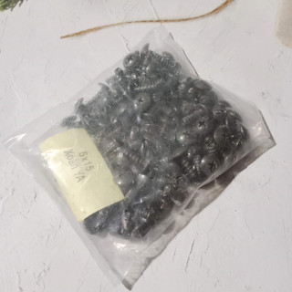 Bịch 100 con ốc xoắn 5 li dài 15mm gắn dàn áo xe yamaha / 100 con ốc gắn dàn nhựa sirius , jupiter , nouvo , nozza , mio