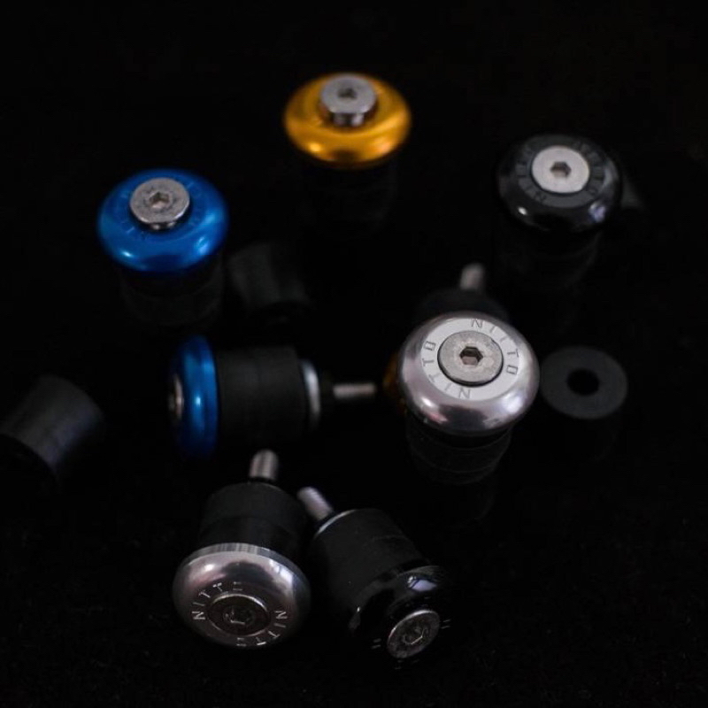 🇯🇵Made in Japan🇯🇵 Bộ nắp bịt ghi đông xe đạp bằng nhôm Nitto