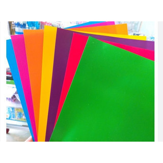 Giấy màu thủ công a5 15x20cm xấp 7 màu mặt sau có ô ly 8x8mm không keo - 1 xấp