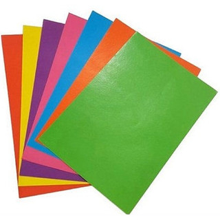 Giấy màu thủ công decal có keo A5 16x21cm xấp 7 màu mặt sau có ô ly 8x8mm - 1 xấp