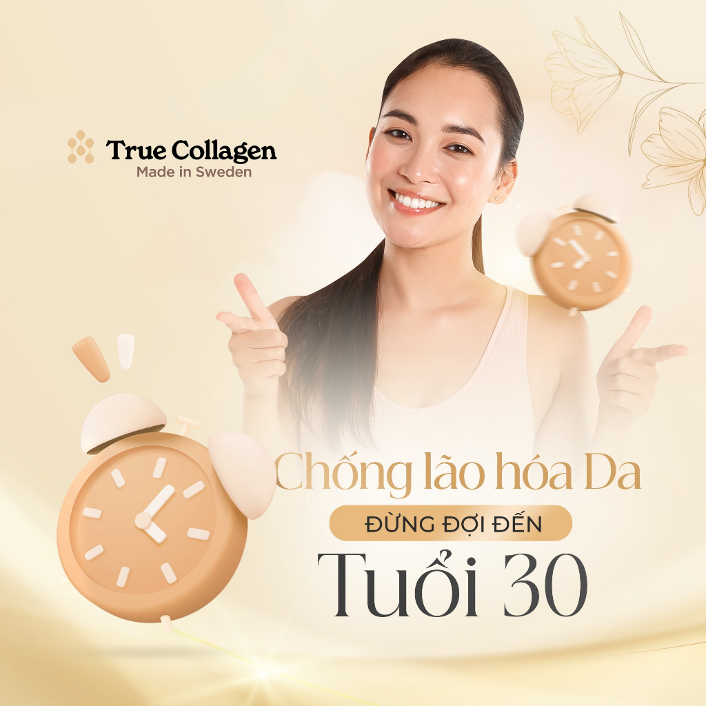 Combo 3 chai True Collagen Marine hàm lượng 220.000mg nhập khẩu 100% từ Thụy Điển