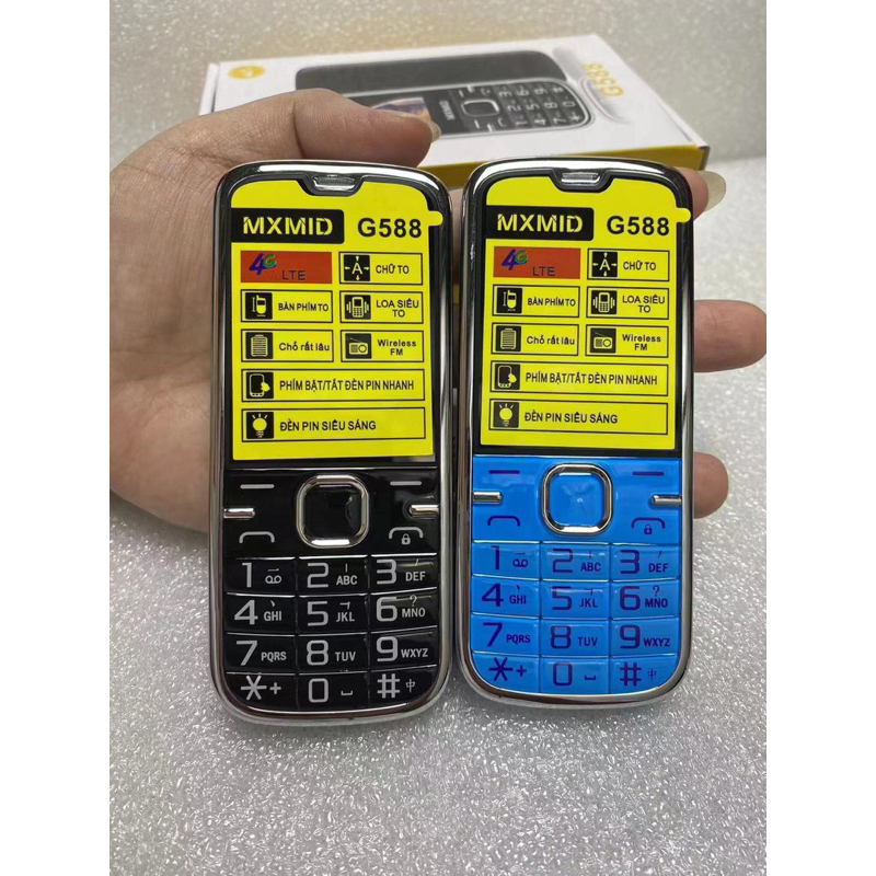 ĐIỆN THOẠI BÀN PHÍM G588 4G Full Box Loa To,Sóng Căng,Pin Trâu