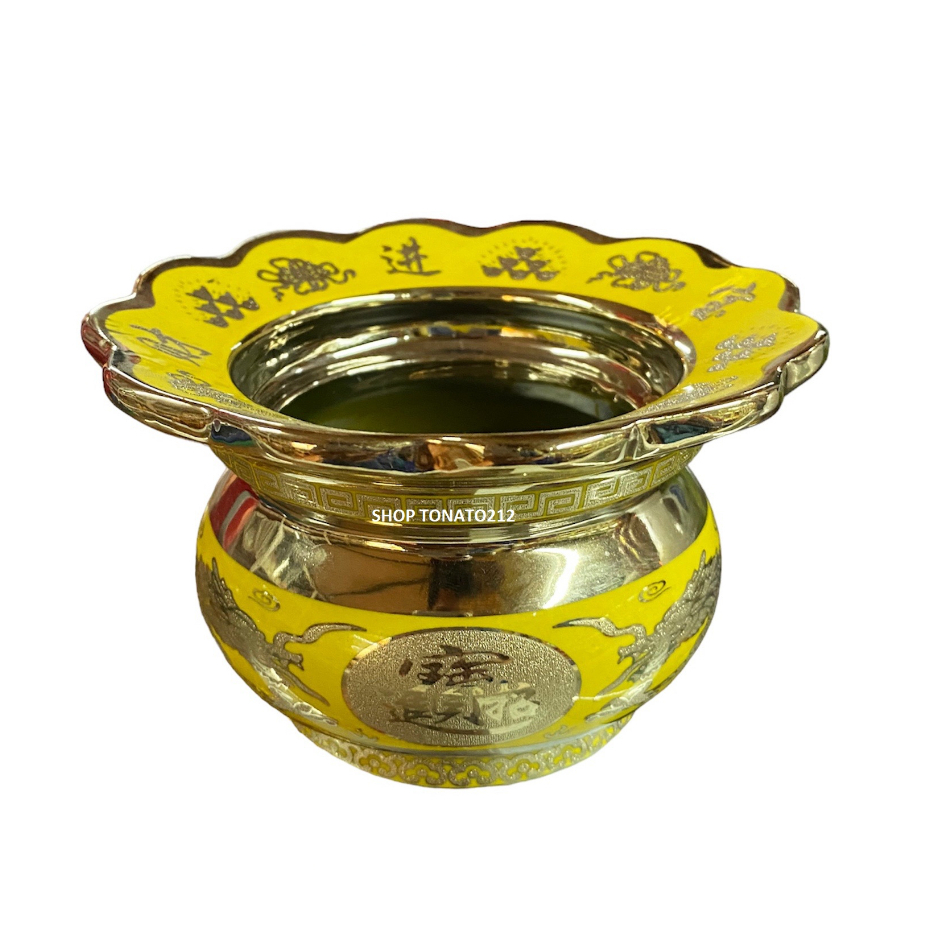 LƯ HƯƠNG,BÁT HƯƠNG KIM SA 3D RỒNG VÀNG ĐƯỜNG KÍNH 8CM,10CM,11.5CM,13.5CM