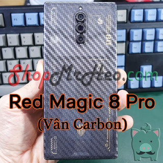 Dán skin mặt sau lưng full viền nubia red magic 8 pro+