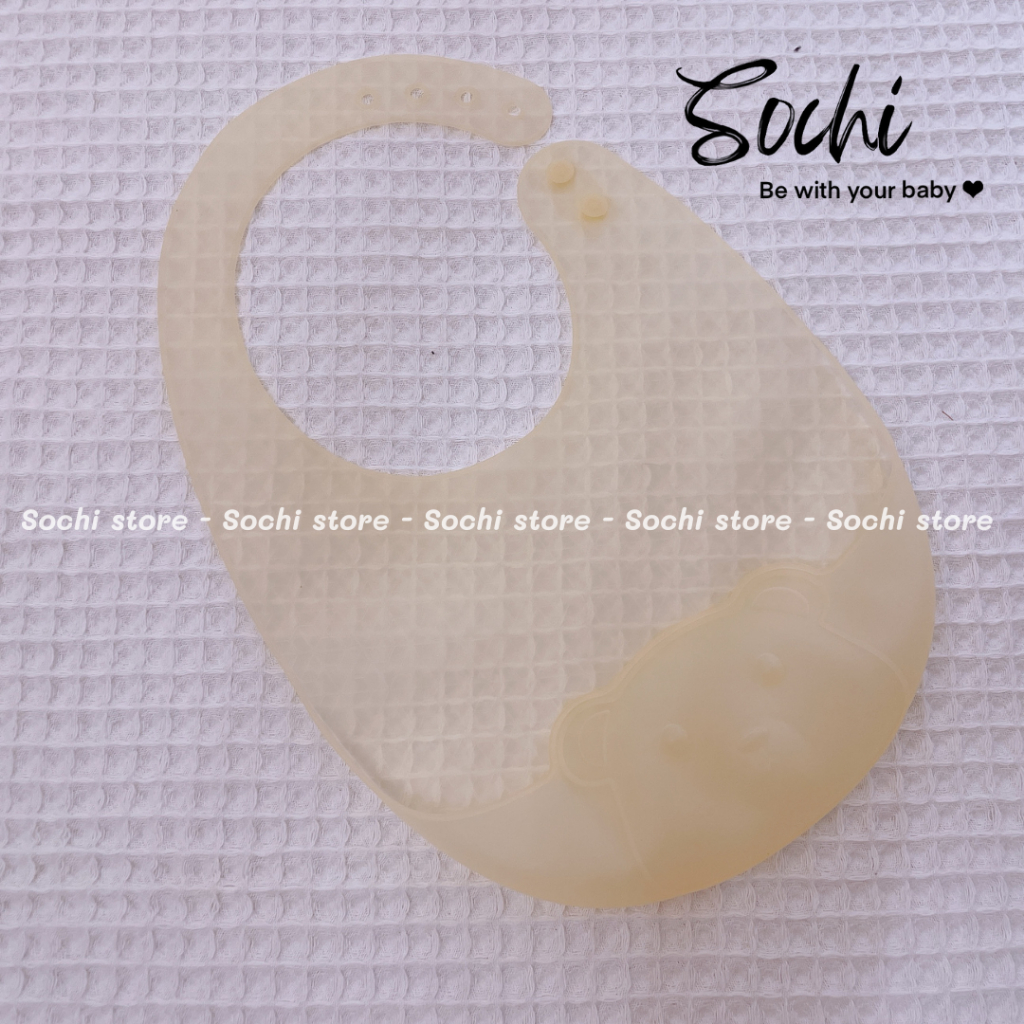 Yếm máng silicone siêu mềm phong cách Hàn Quốc cho bé