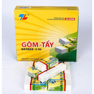 Gôm tẩy trắng bút chì thiên long e06 - 1 gôm