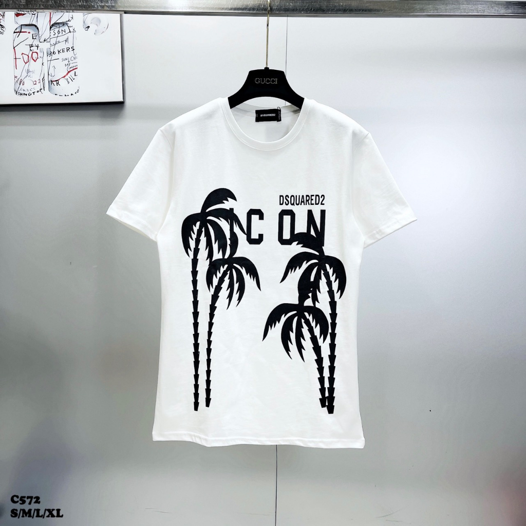 Áo thun nam nữ họa tiết ICON CÂY DỪA siêu thoáng mát mùa hè 2023