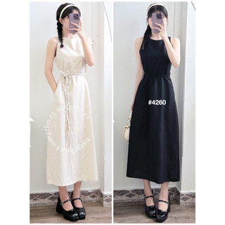 Đầm váy linen dây tết be (HÌNH THẬT ĐỘC QUYỀN nangtho.ct) 4260