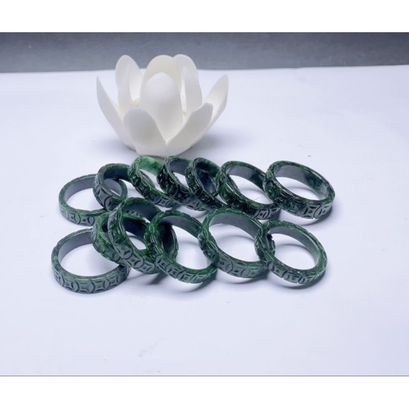 Nhẫn chạm kim_tiền ngọc/sơn/thủy size 16-19