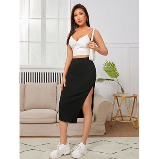 [ BIGSIZE TỪ 55-90KG] CBS13 Chân váy dáng lửng xẻ 1 bên