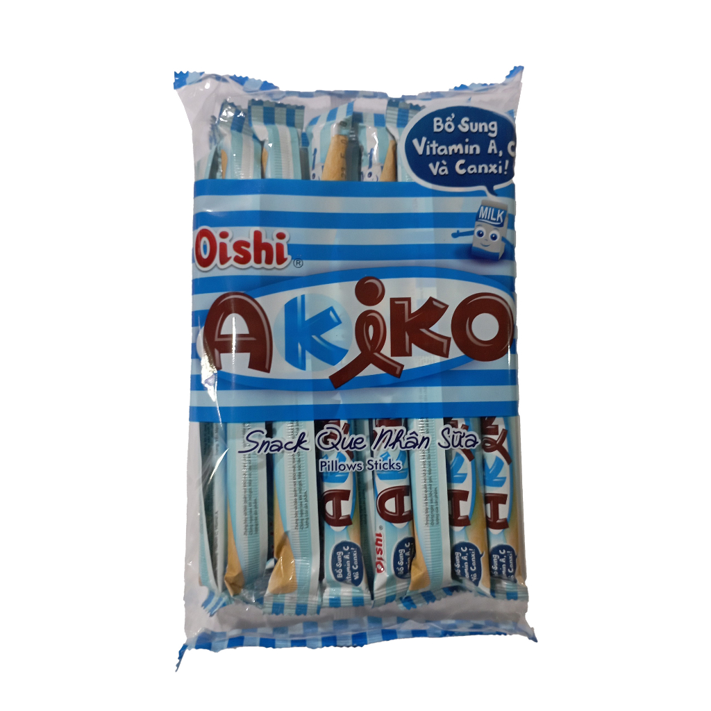Snack que nhân sữa Oishi Akiko gói 140g