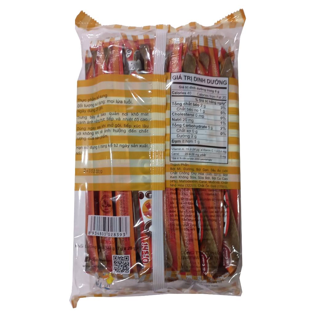 Snack que nhân sữa Oishi Akiko gói 140g