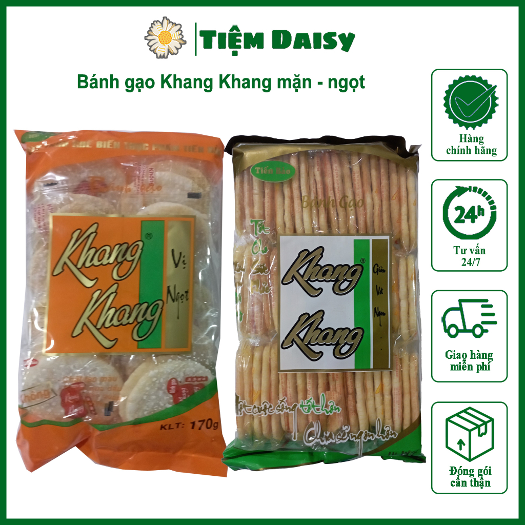 Bánh gạo Khang Khang vị ngọt - mặn