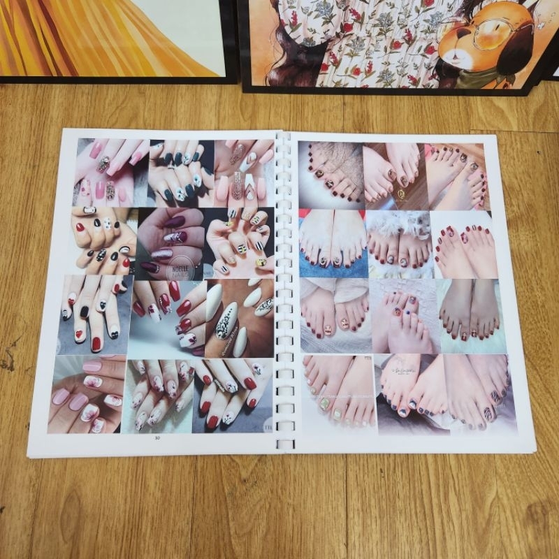 Catalog Nail 800 Mẫu( 500 bộ nail và 300 mẫu lẻ ) Có Màu Sắc Nét Queen Shop