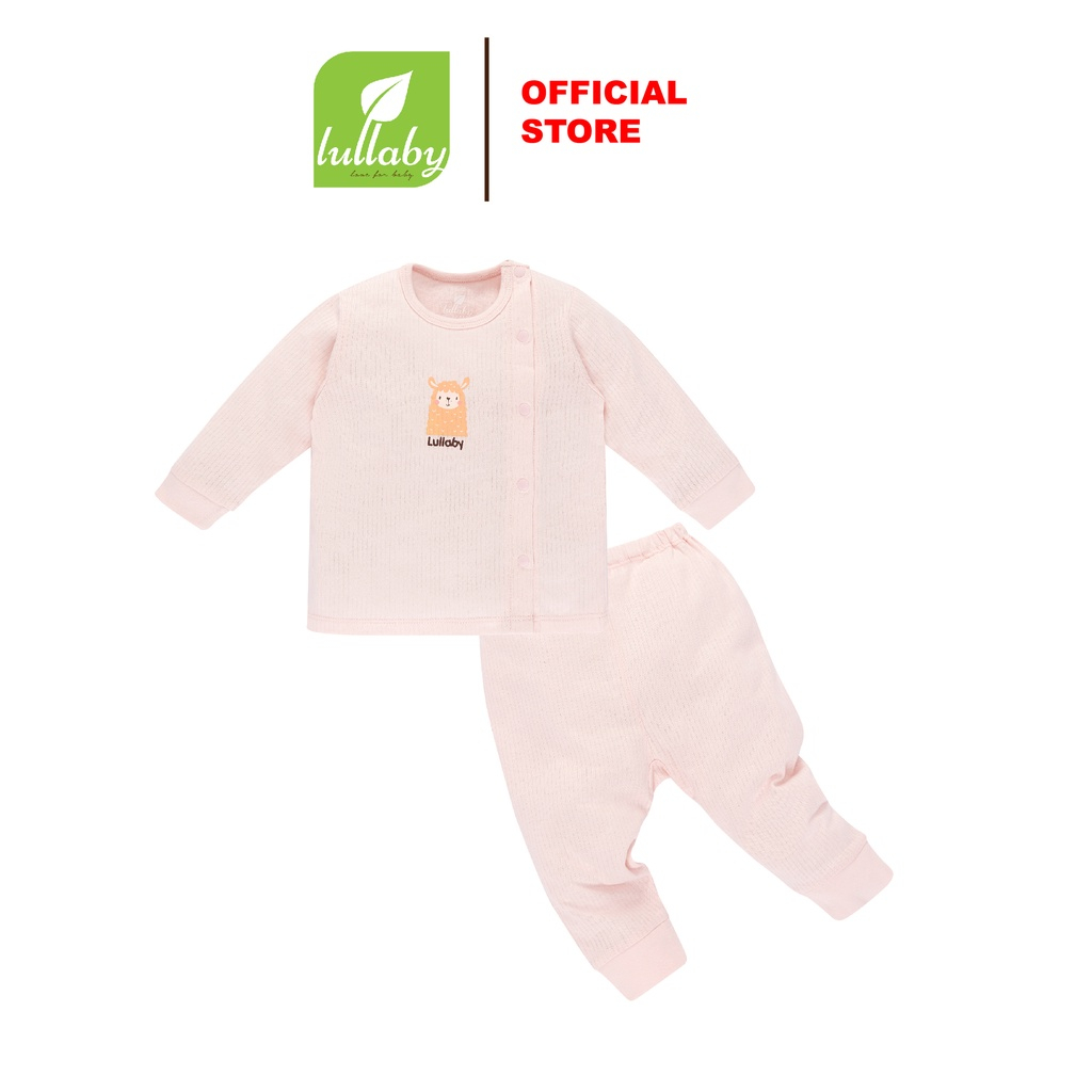 LULLABY Bộ quần áo cài lệch nẹp thẳng NH330M