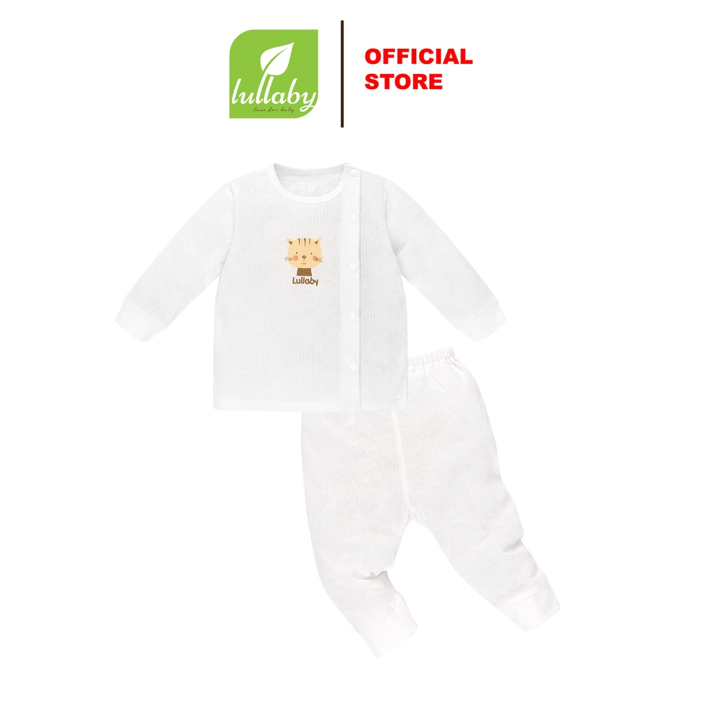 LULLABY Bộ quần áo cài lệch nẹp thẳng NH330M