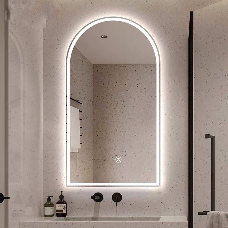 Gương Vòm treo phòng tắm bàn trang điểm led cảm ứng cao cấp VUADECOR kích thước theo yêu cầu