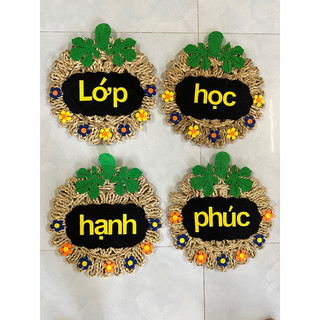 Lớp học hạnh phúc đồ trang trí mầm non