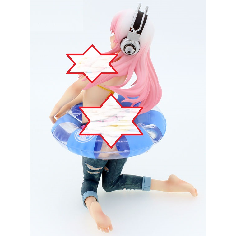 Mô hình Super Sonico chính hãng - Summer Memory,  mô hình nhân vật Sonico with Inner Tube, anime figure hãng FuRyu Nhật