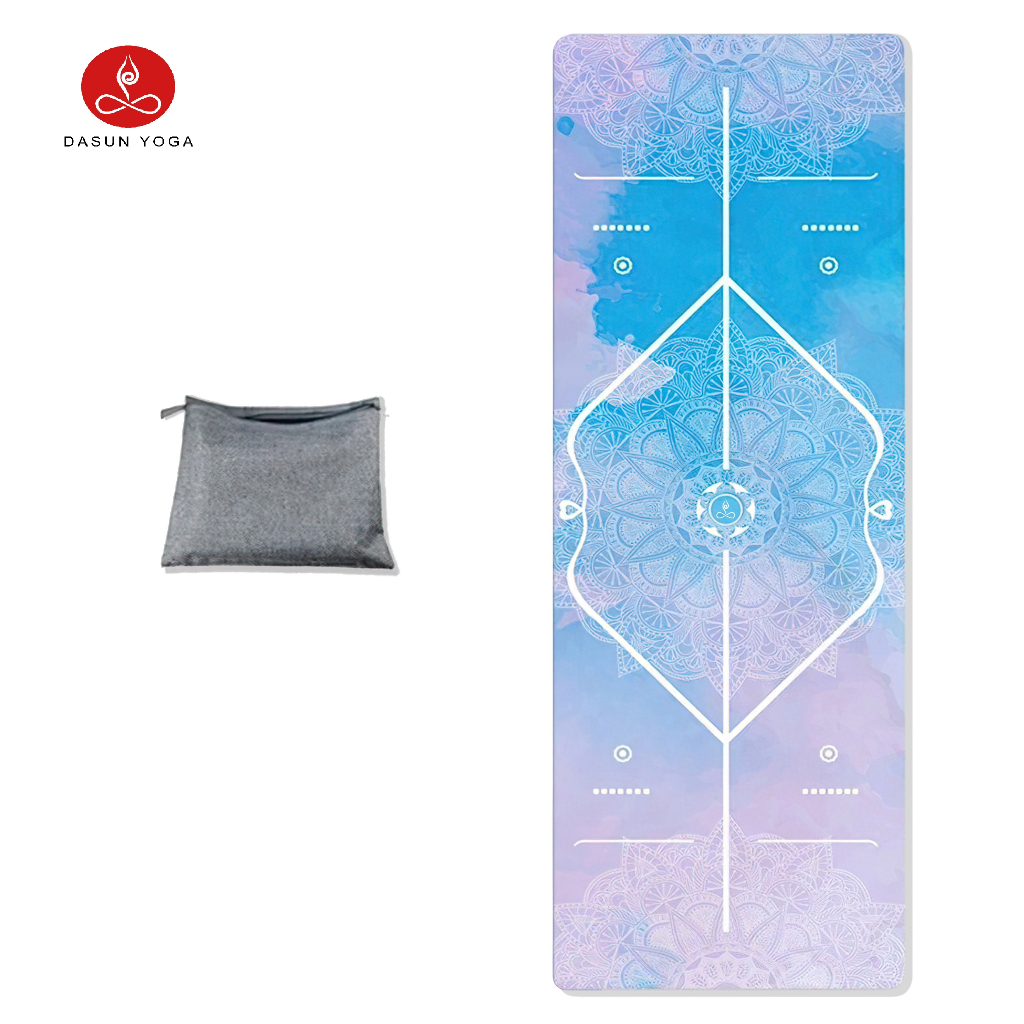 Thảm Yoga Mỏng 1,5MM Cao Cấp Bám Siêu Dính - Tặng kèm túi đựng