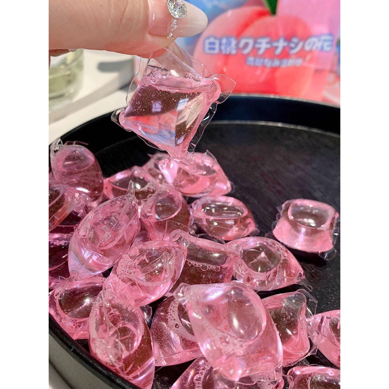 100 Viên Giặt Xả Xuất Nhật Mùi Đào Cực Sạch Siêu Thơm