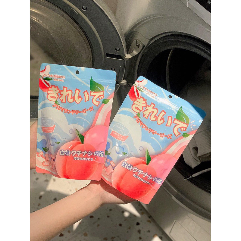 100 Viên Giặt Xả Xuất Nhật Mùi Đào Cực Sạch Siêu Thơm