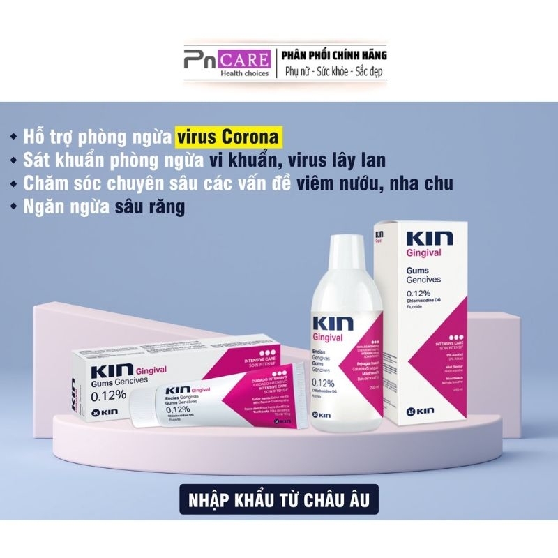 Nước Súc Miệng Diệt Khuẩn Kin Gingival Mouthwash 250ml