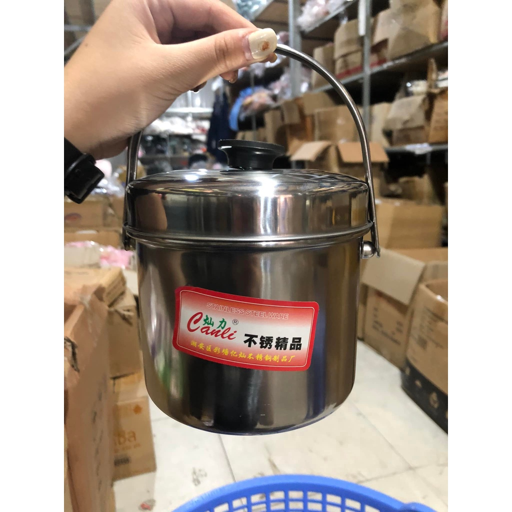 Cặp lồng inox giá rẻ ( 1 ngăn to + 1 ngăn nhỏ)