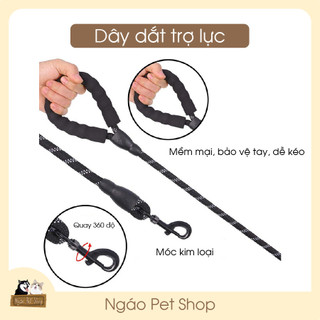 DÂY DẮT TRỢ LỰC DẮT CHÓ ĐI DẠO